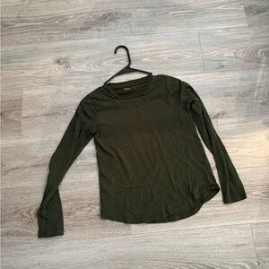 Madewell Forest Green Long Sleeve Tee